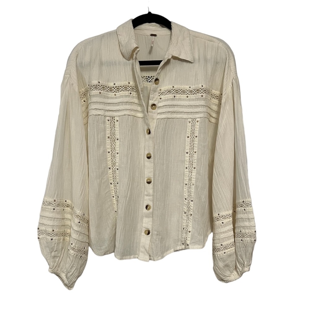 Free People Summer Stars Buttoned Top (S)